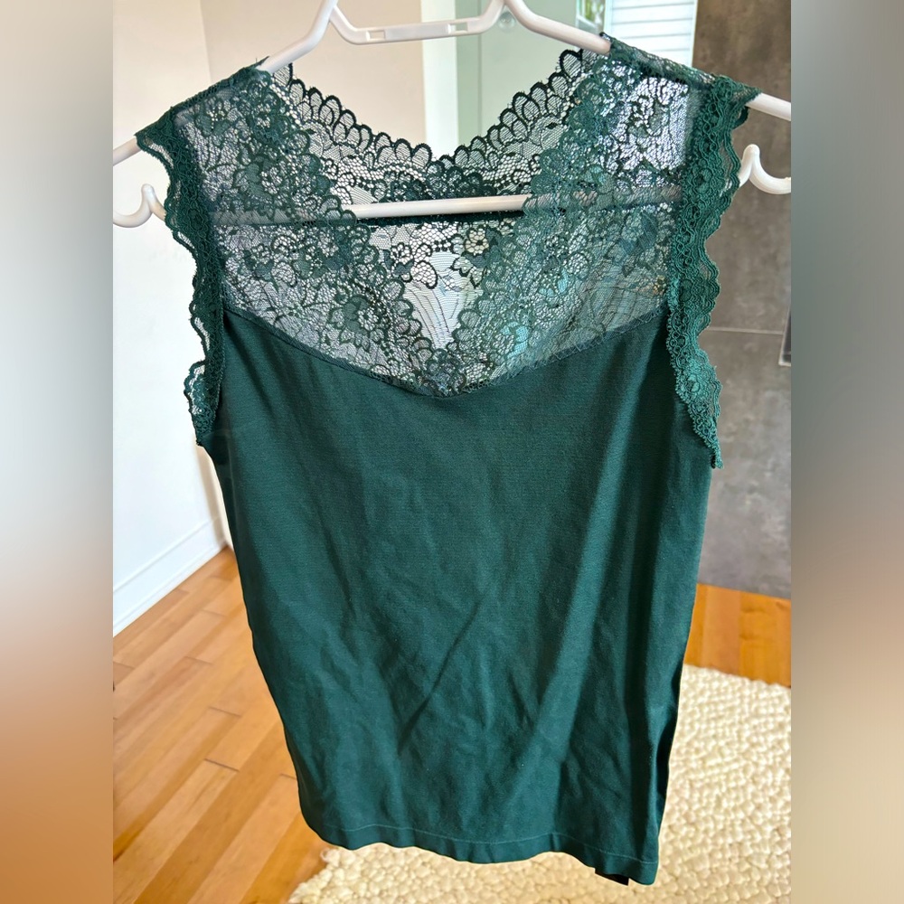 Women’s green lace blouse